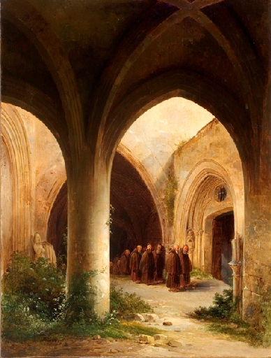 Cloître De Saint Sever, Près De Rouen — Renoux Charles Caius