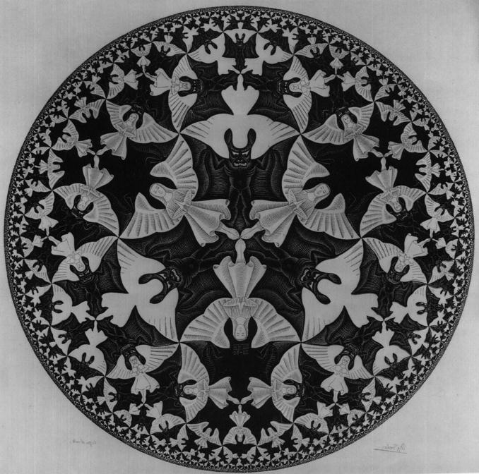 Heaven And Hell — Maurits Cornelis Escher