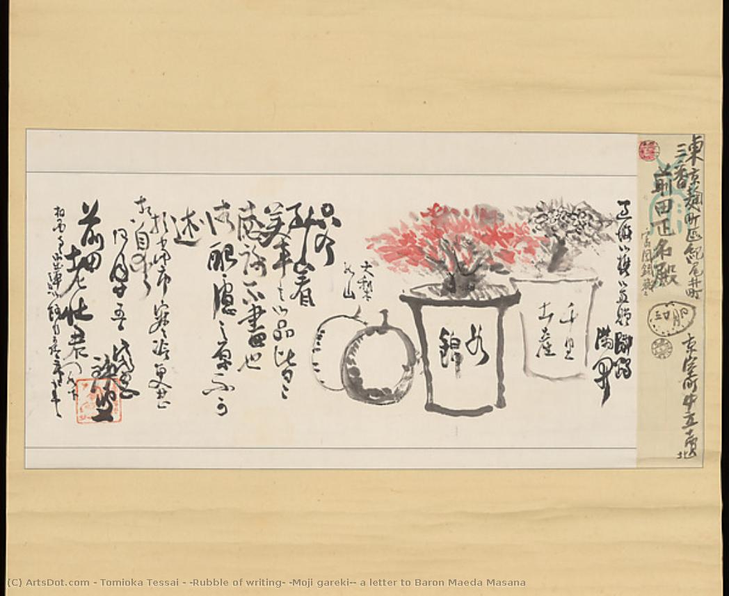 “rubble Of Writing” (moji Gareki), A Letter To Baron Maeda Masana — Tomioka Yusuke