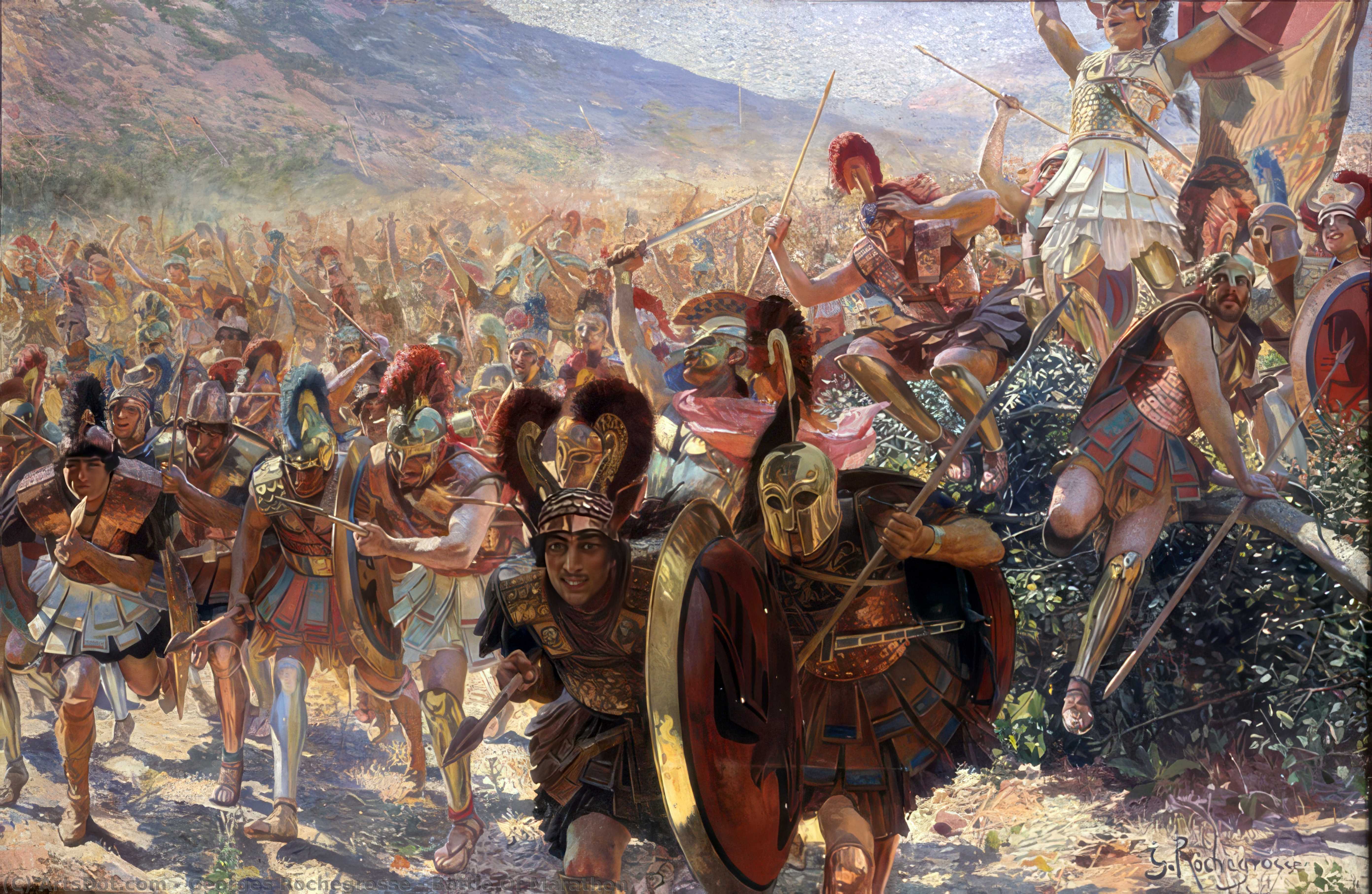 Battle Of Marathon — Georges Antoine Rochegrosse