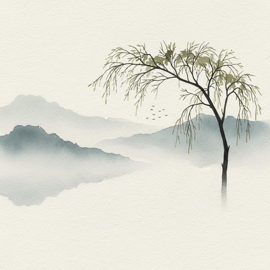 Silent Echoes Of The Mist: A Solitary Sentinel In Slate And Charcoal — Laurent Garnier