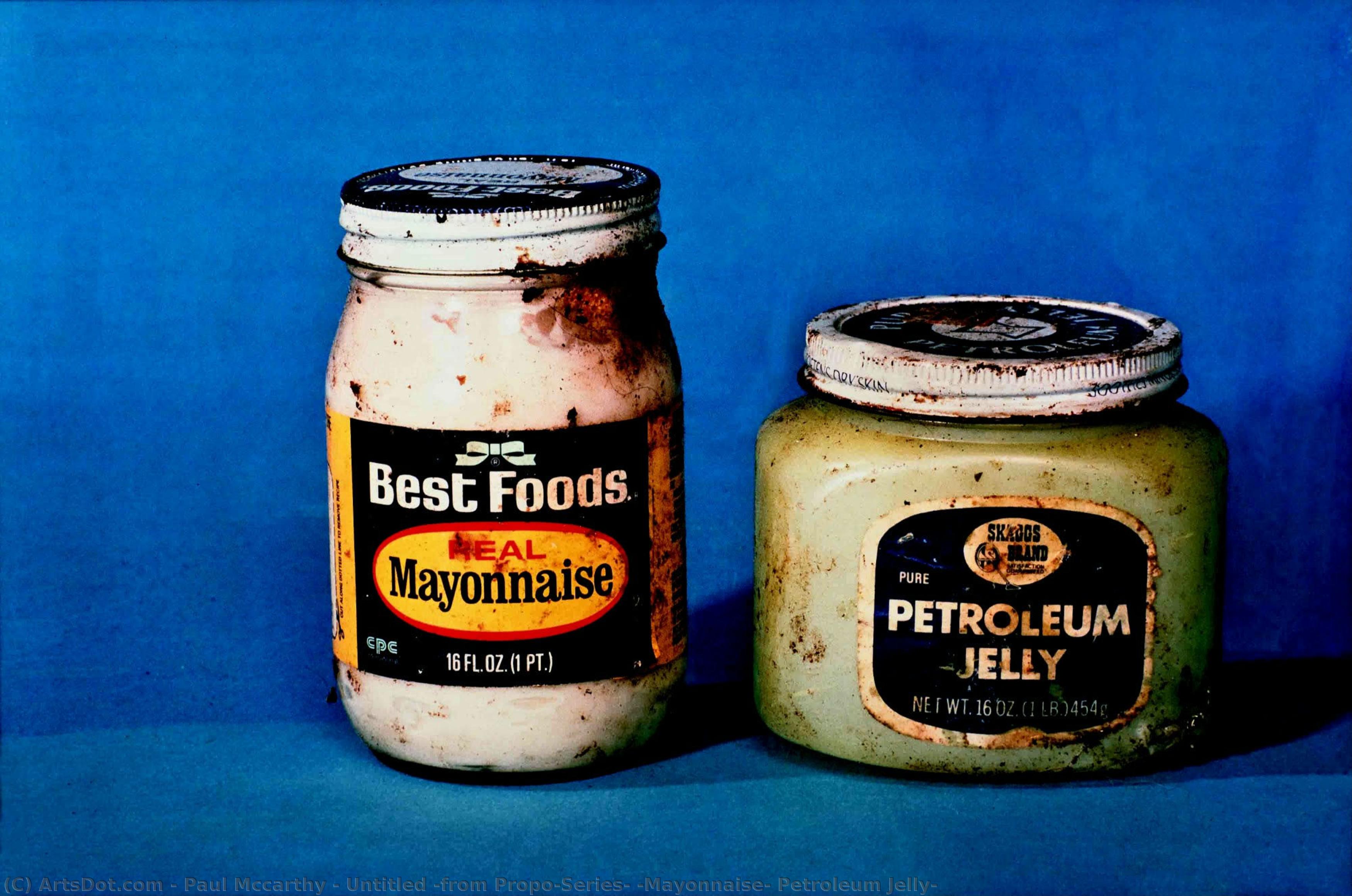 Untitled (from Propo-series) (mayonnaise, Petroleum Jelly) — Paul Mccarthy