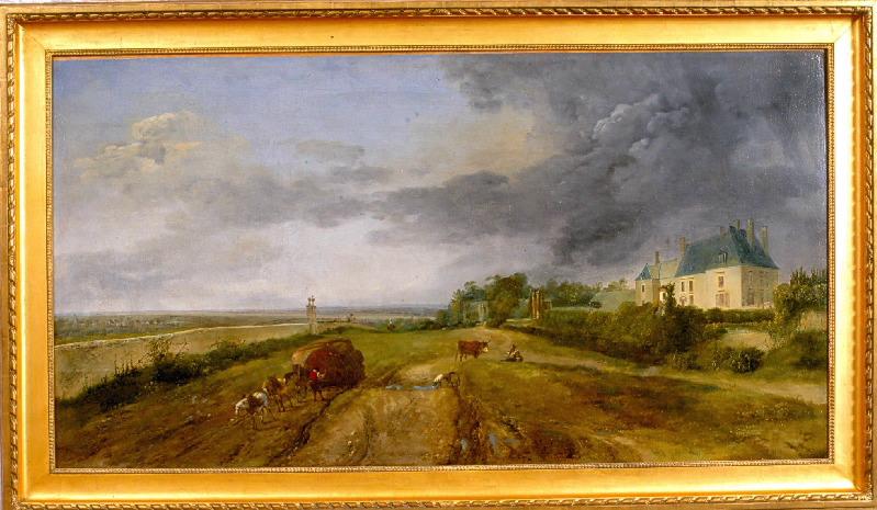 Vue Du Château Du Feuillet À Souvigny — Houel Jean Pierre