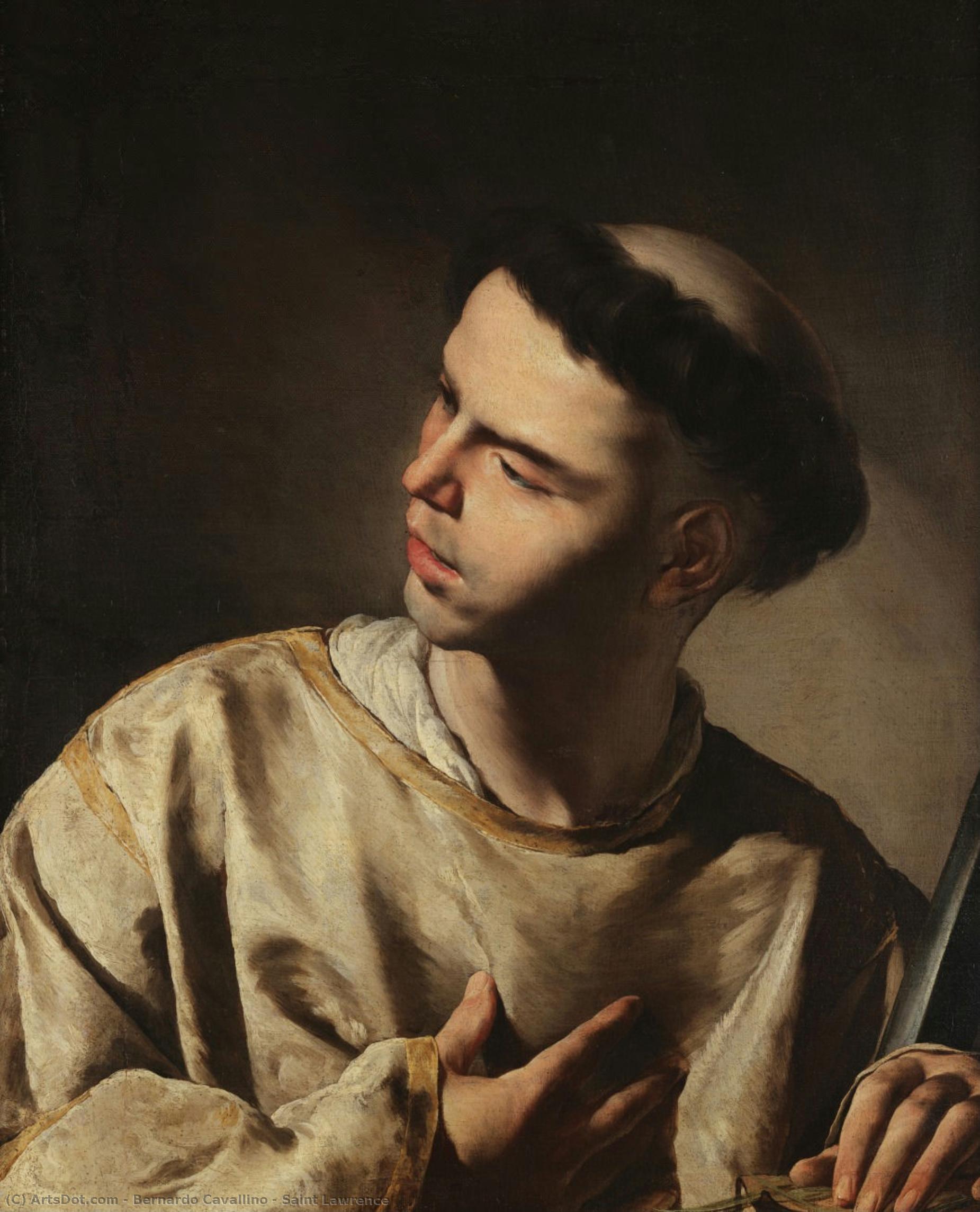 Saint Lawrence — Bernardo Cavallino