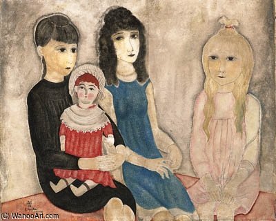 Enfants Et Poupe — Léonard Tsuguharu Foujita