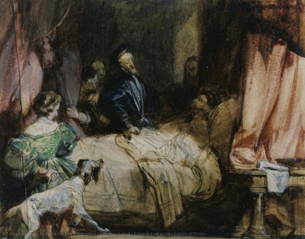 Charles V Visits Francis I After The Battle Of Pavia — Richard Parkes Bonington