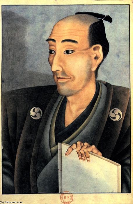 Portrait Of A Man Of Noble Birth With A Book — Katsushika Hokusai