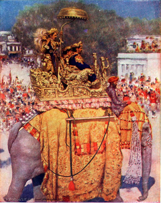 The State Entry A Distinguished Maharaja — Mortimer Luddington Menpes
