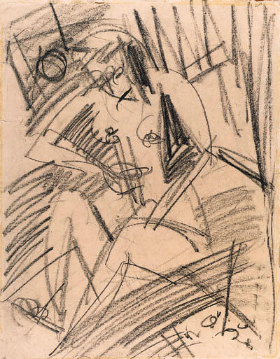 Bathing Naked Girl — Ernst Ludwig Kirchner