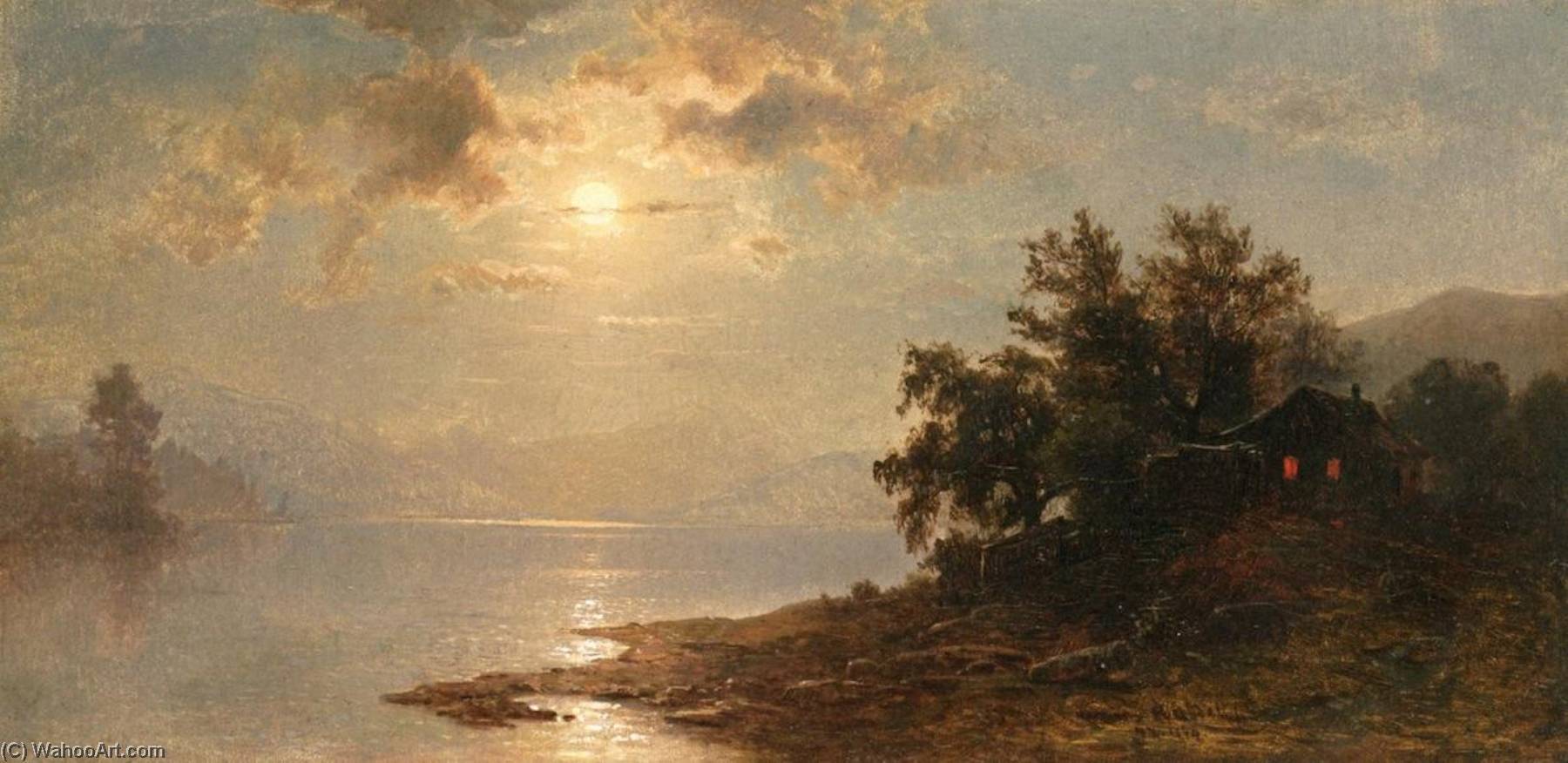 Moonlit Lake — Hermann Fuechsel