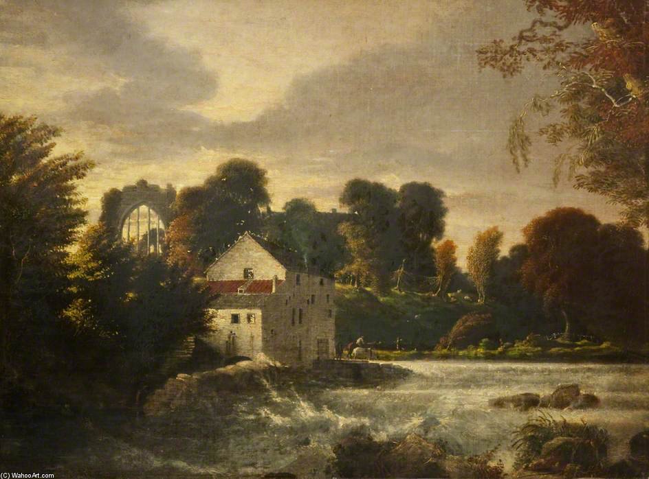 A Watermill Near Egglestone Abbey, Durham — Пьер Де Винт