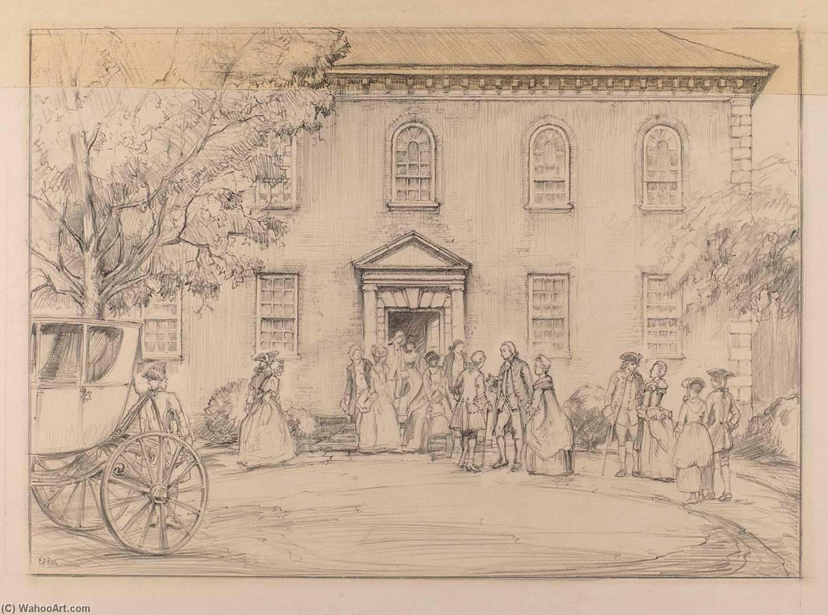 Washington At Pohick Church — Ernest D Roth
