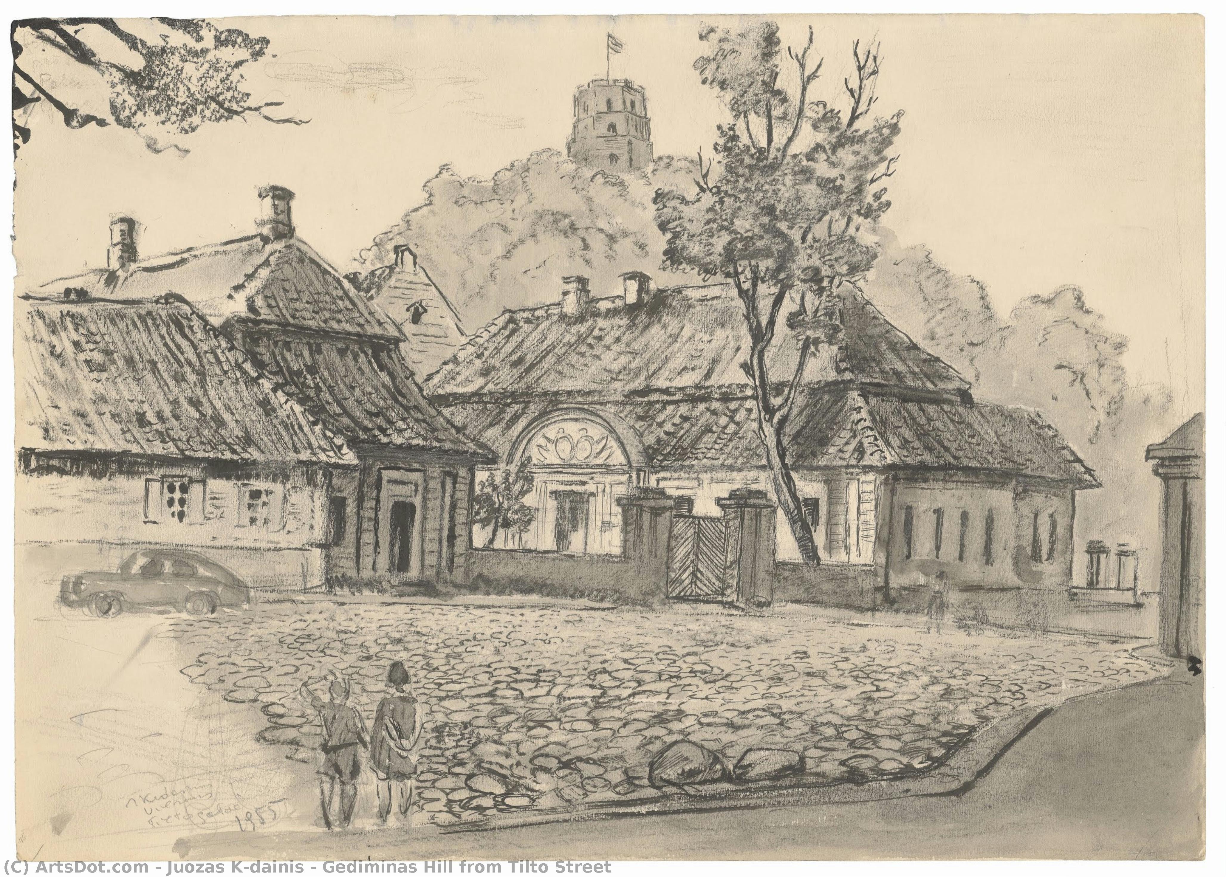 Gediminas Hill From Tilto Street — Juozas Kėdainis