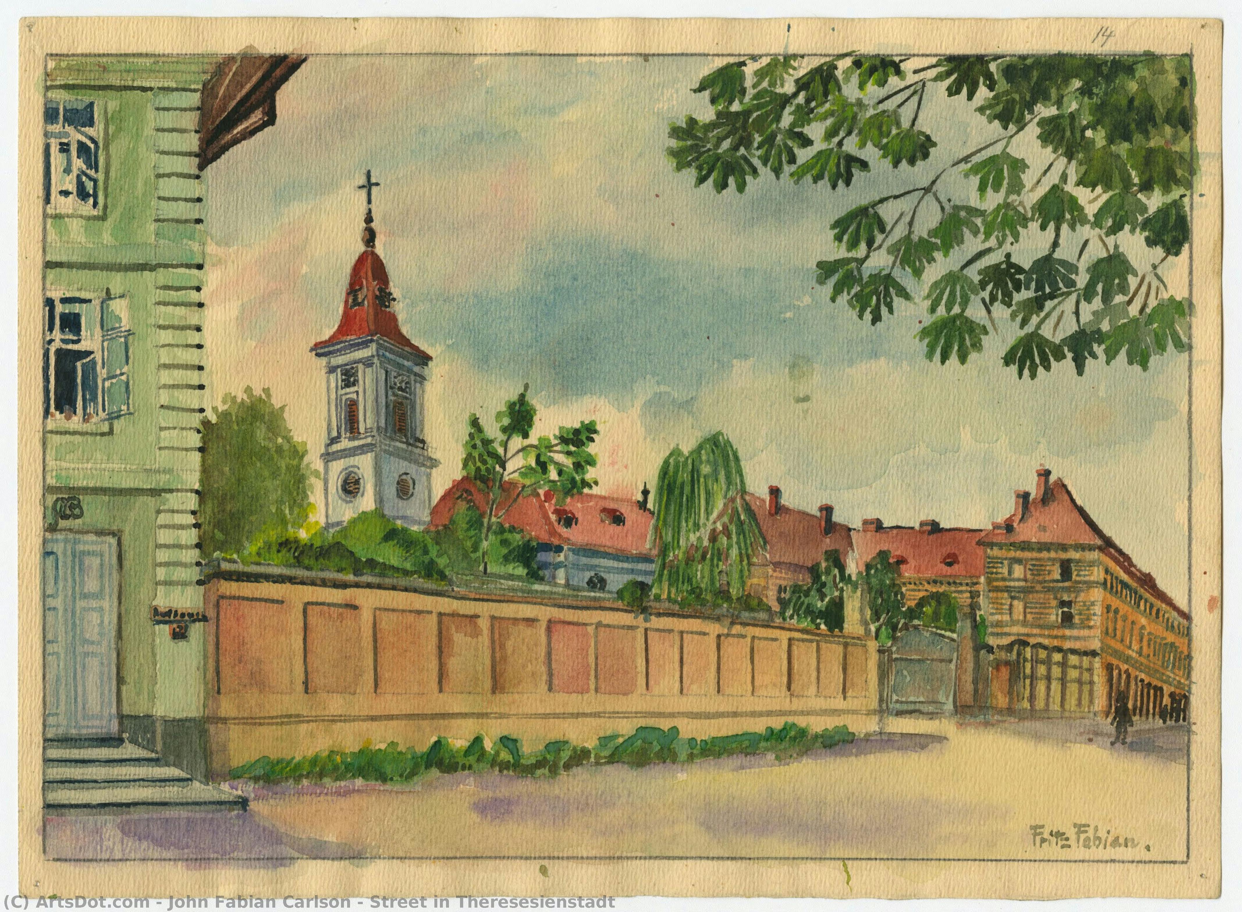 Street In Theresesienstadt — John Fabian Carlson