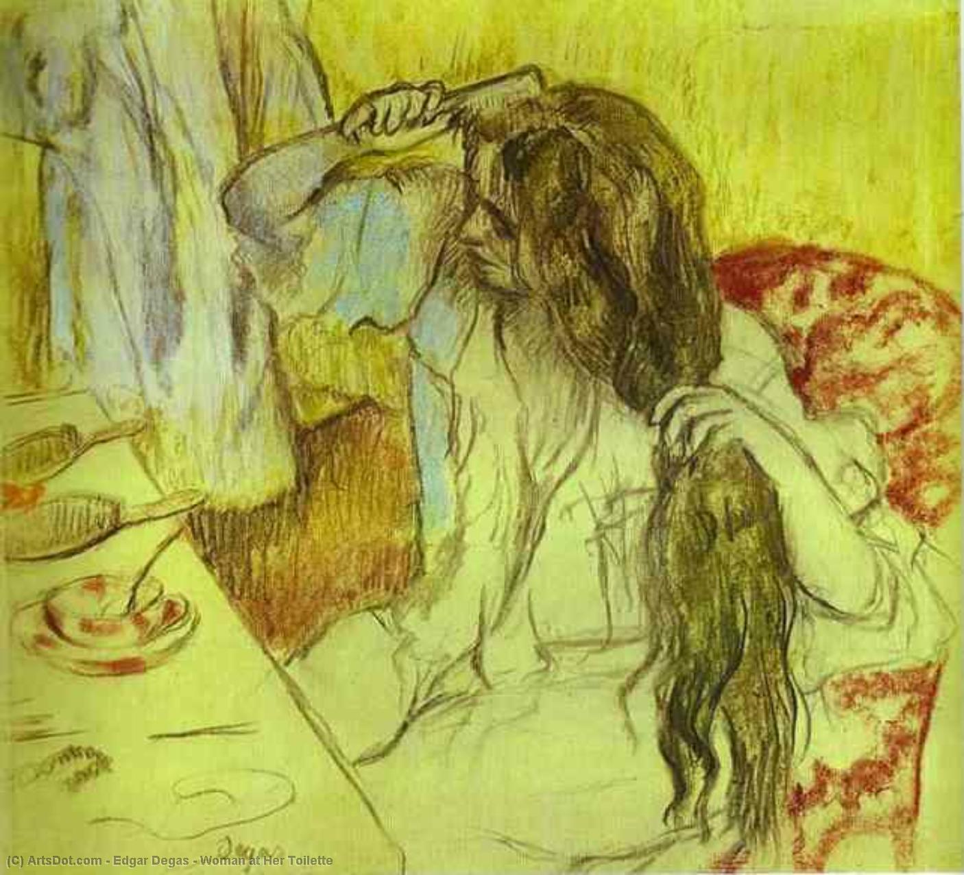 Woman At Her Toilette — Edgar Degas