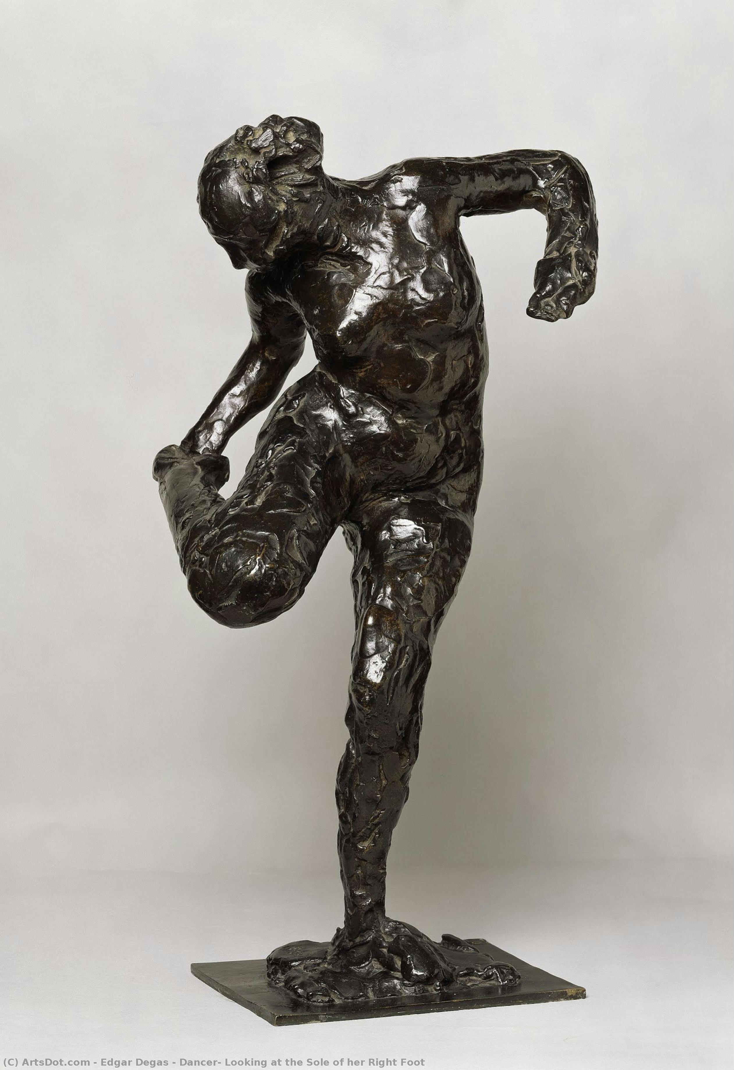 Bailarina, Mirando La Planta De Su Pie Derecho — Hilaire-germain-edgar Degas