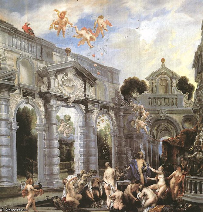 Nymphs At The Fountain Of Love — Jacob Jordaens