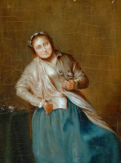 Portrait Of A Lady Wearing A Wreath Of Roses — Palamedesz Anthonie (stevaerts)