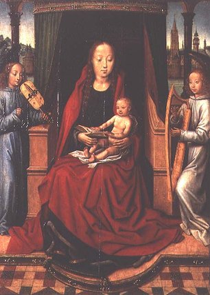 Madonna And Child With Two Musical Angels — Master Of The Saint Lucy Legend