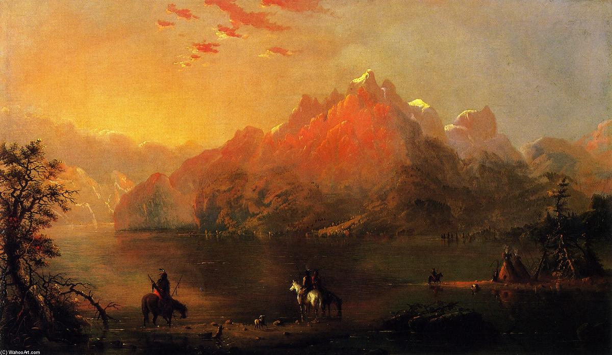 Indians On Green River — Альфред Якоб Миллер