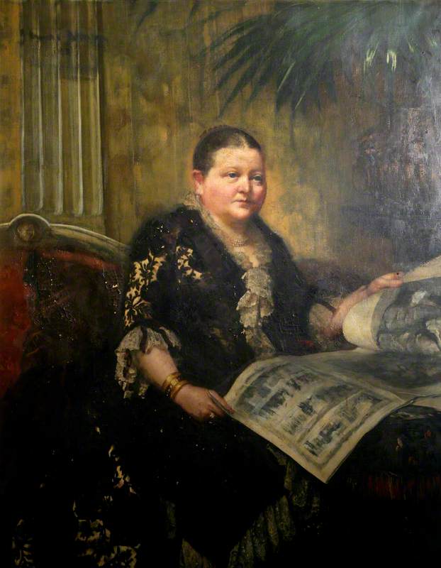 Portrait Of A Mayoress Of Swansea — John Ernest Breun