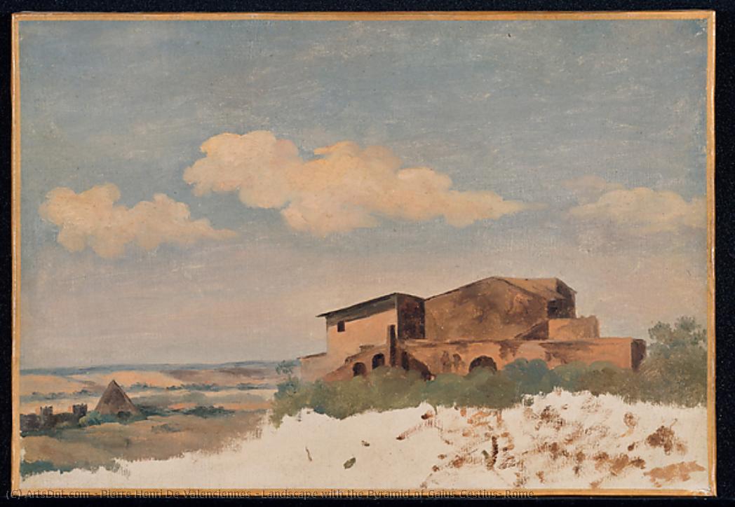 Landscape With The Pyramid Of Gaius Cestius, Rome — Pierre-henri De Valenciennes