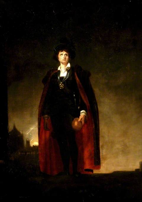 John Philip Kemble (1758–1822), As Hamlet (copy After Thomas Lawrence) — Clement Burlison