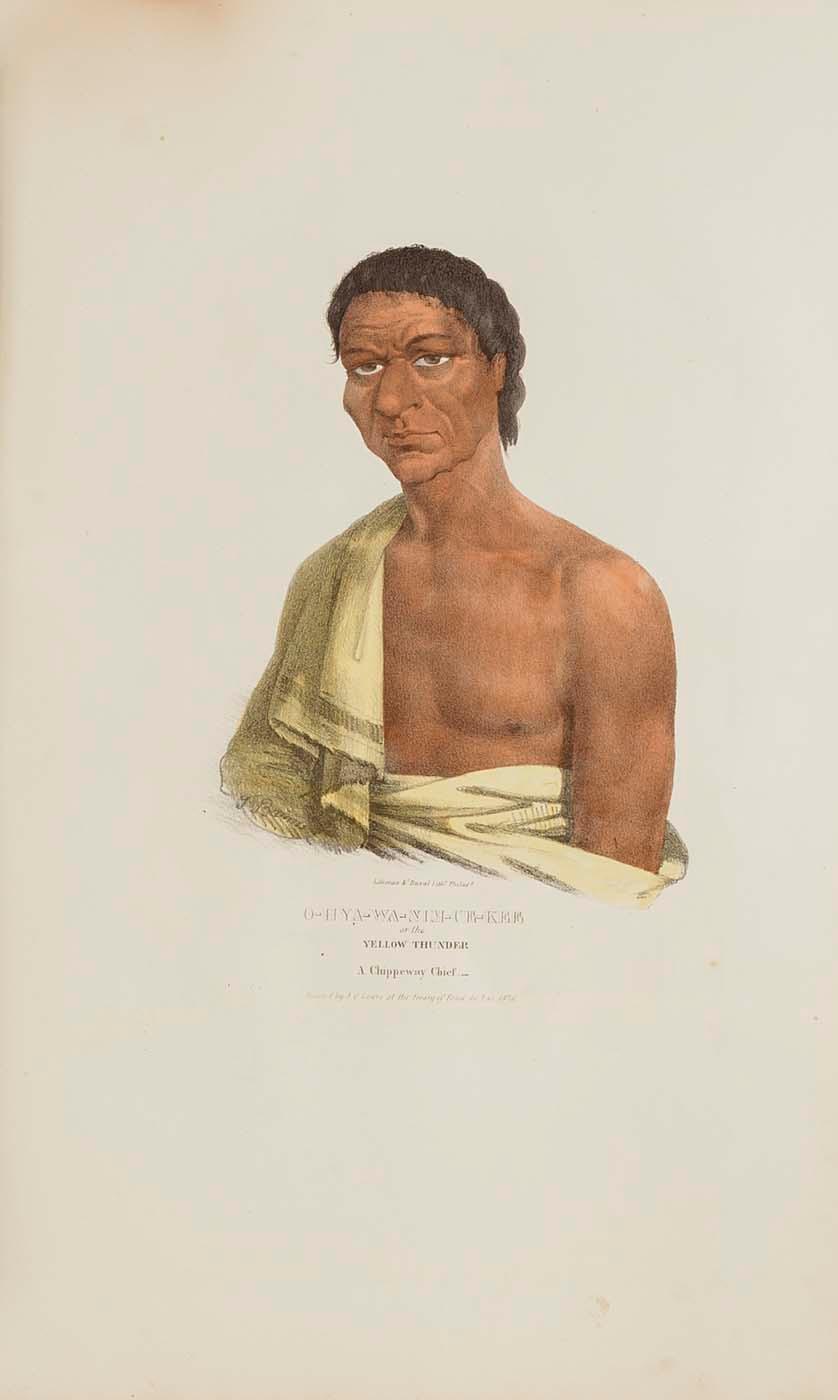 O Hya Wa Nim Ce Kee Or The Yellow Thunder A Chippeway Chief, From The Aboriginal Portfolio — James Otto Lewis