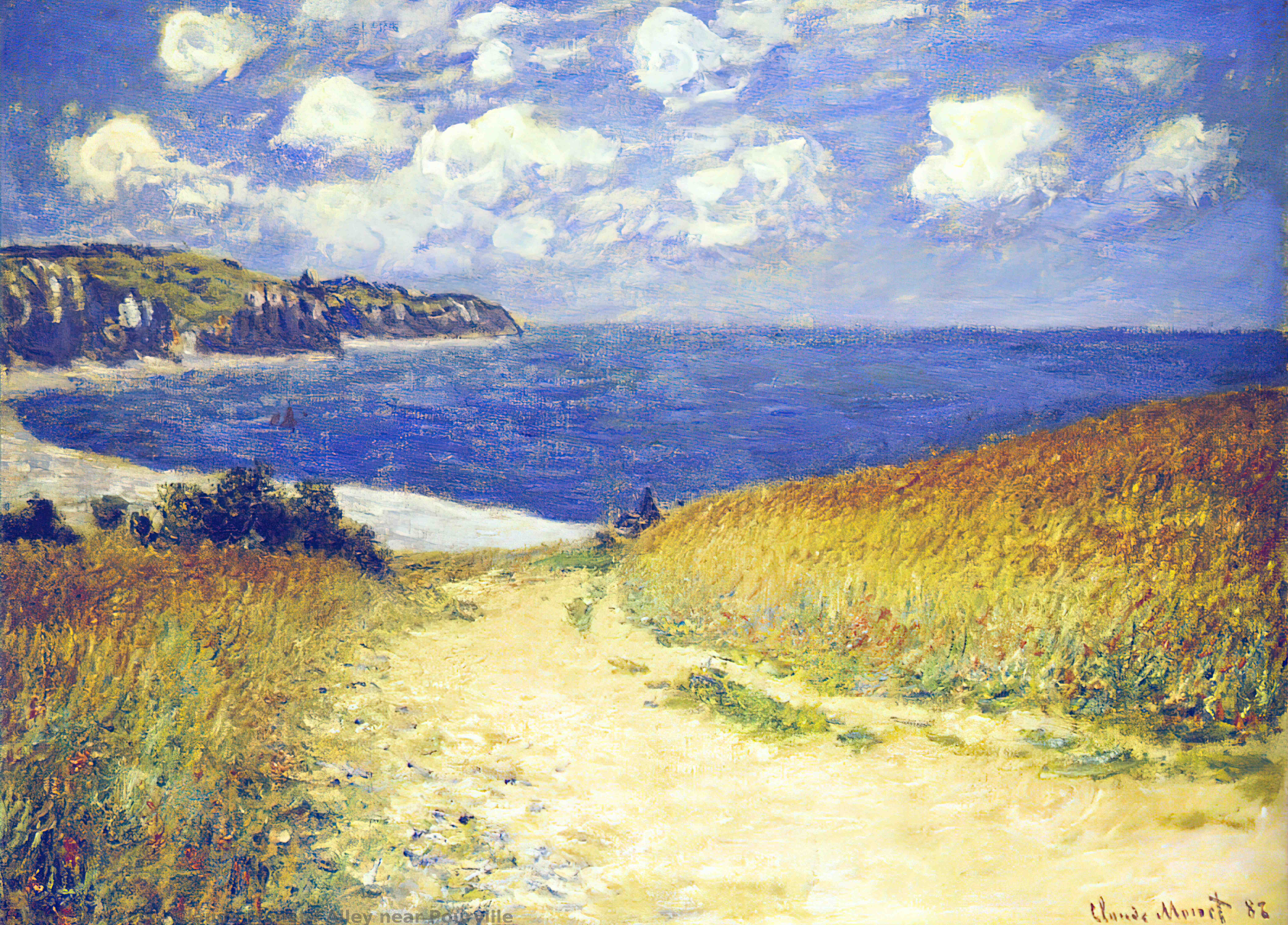 Alley Near Pourville — Claude Monet