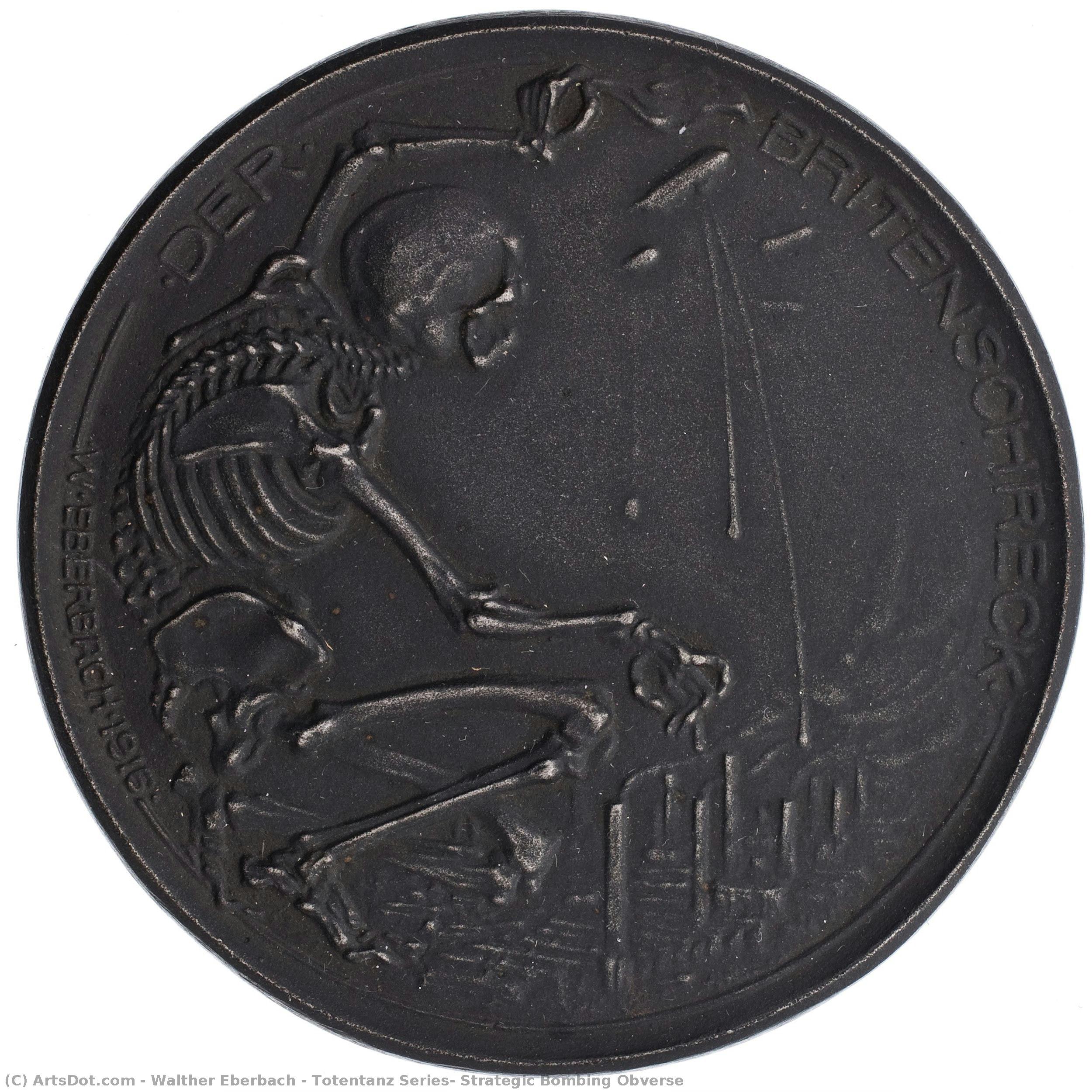 Totentanz Series: Strategic Bombing Obverse — Walther Eberbach