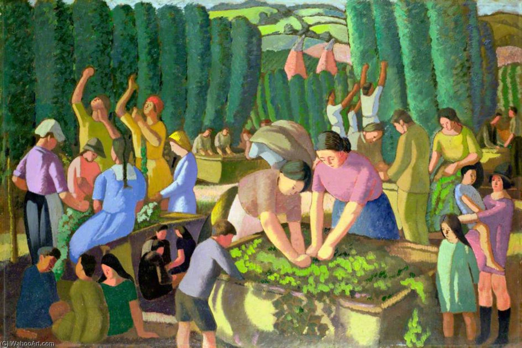 The Hop Pickers — Thomas Saunders Nash
