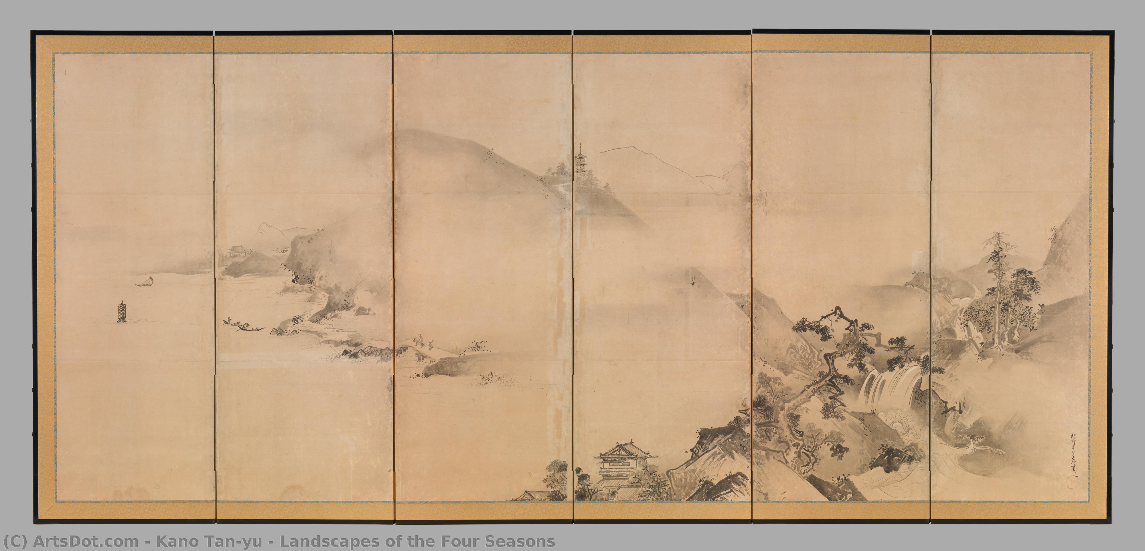Landscapes Of The Four Seasons — Kano Tan'yū