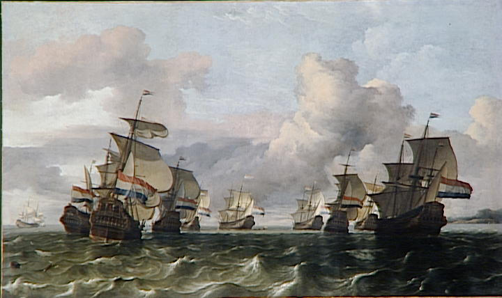 Escadre Neerlandaise De La Compagnie Des Indes — Ludolf Backhuysen I