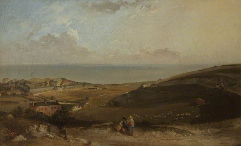 The Channel From Dover Cliffs — Joseph William Allen