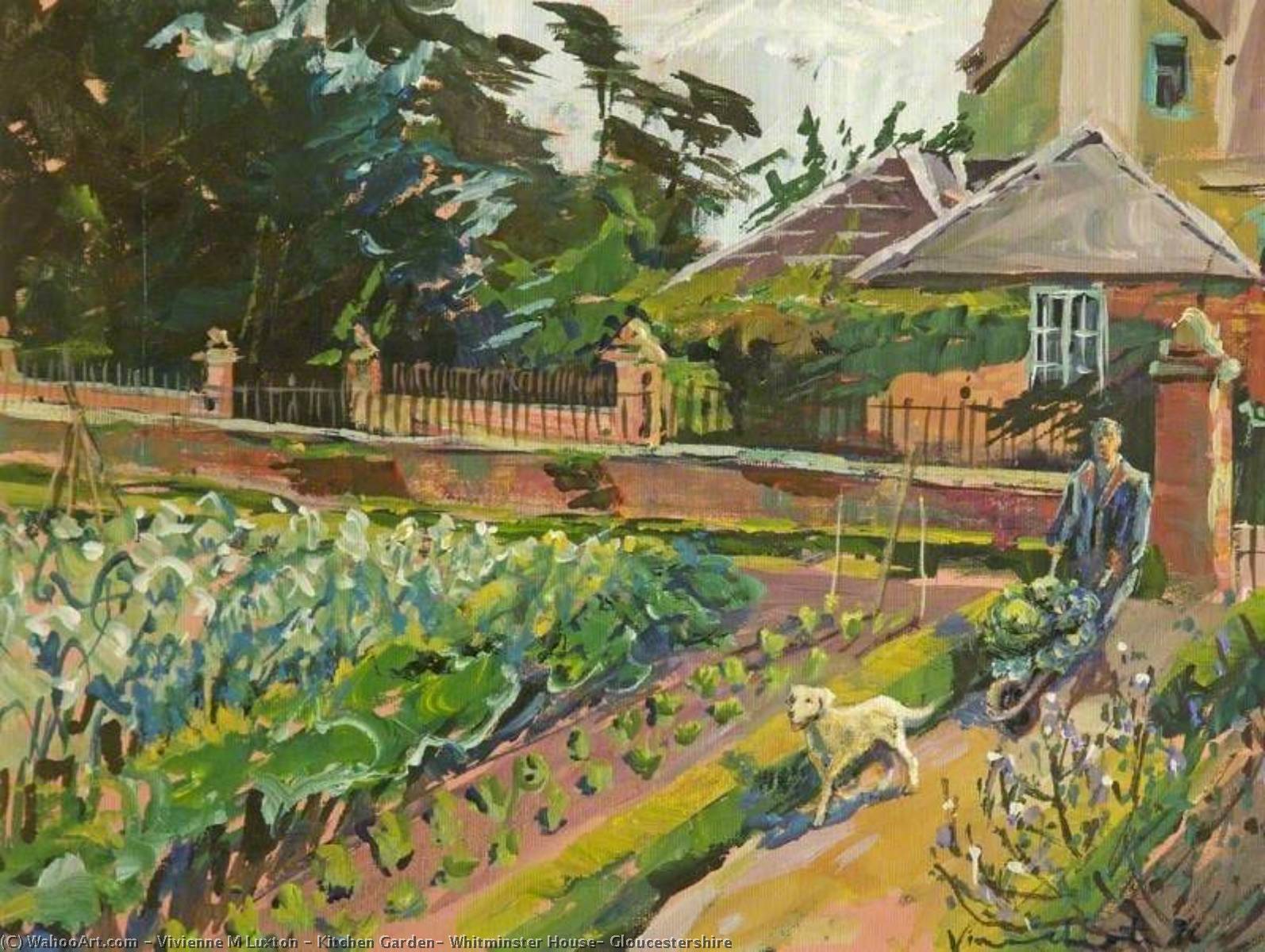 Kitchen Garden, Whitminster House, Gloucestershire — Vivienne M Luxton