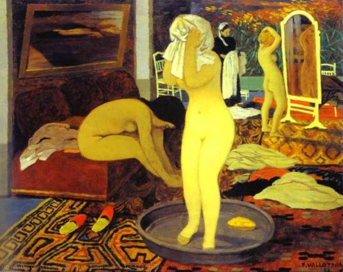 Women At Their Toilet Femmes Leur Toilette — Félix Vallotton
