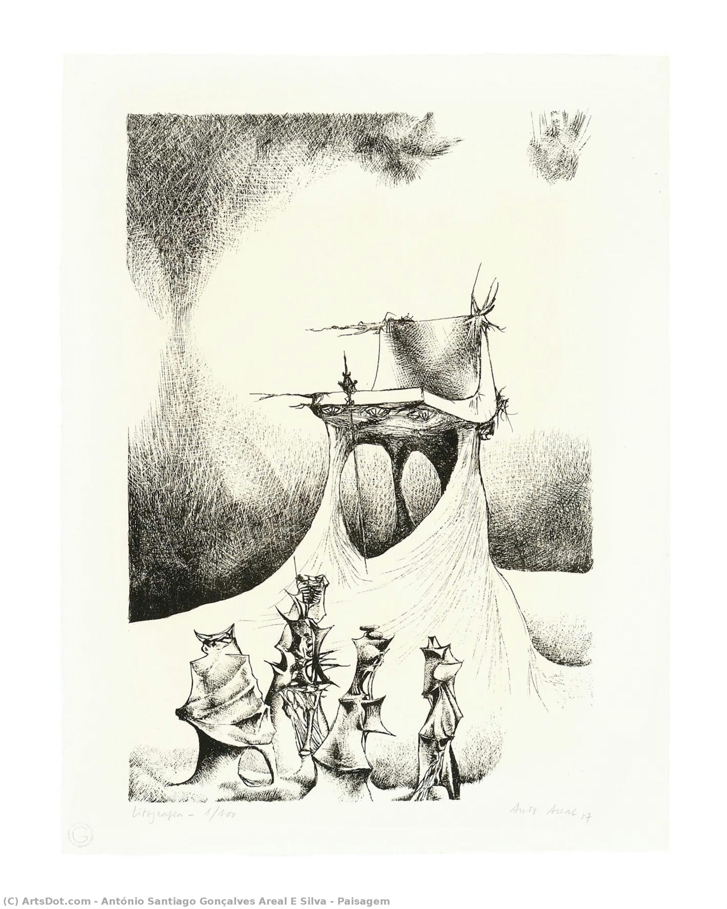 Paisagem — António Santiago Gonçalves Areal E Silva