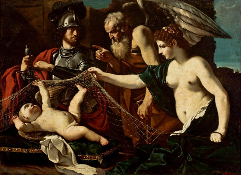 Chronos Admonishes Eros, In The Presence Of Aphrodite And Mars — Guercino