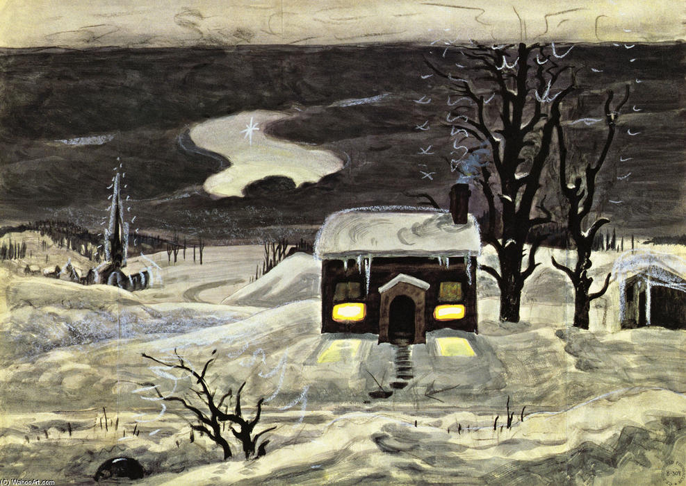 Cloud And Lonely Farmhouse — Charles Burchfield