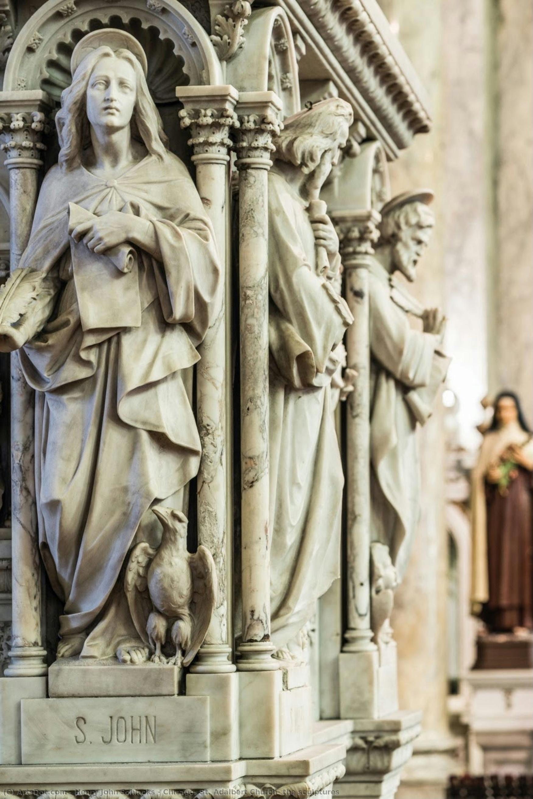 Chicago. St. Adalbert Church, The Sculptures — Henry John Schlacks