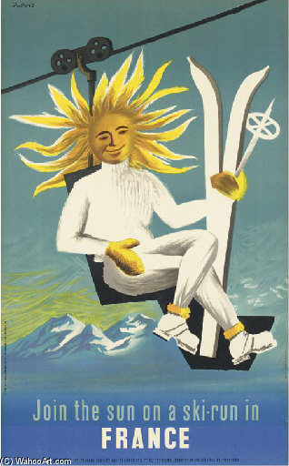 Join The Sun On A Ski-run In France — Willem Cornelis Rip