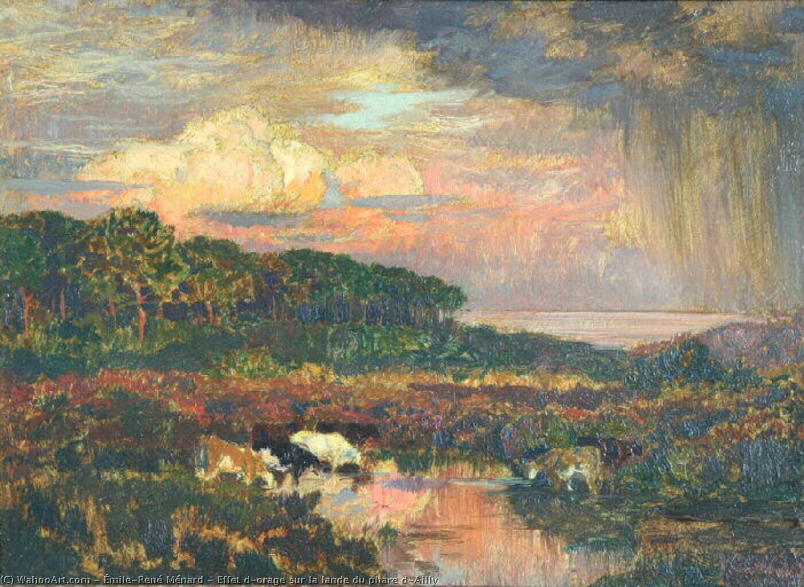 Effet D'orage Sur La Lande Du Phare D'ailly — Émile-rené Ménard