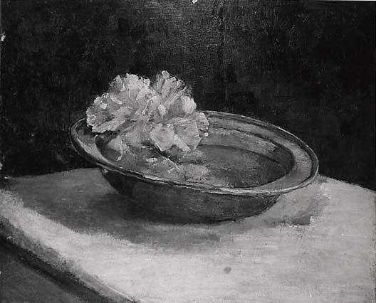 Still Life Peonies And Pewter, (painting) — Abbott Handerson Thayer