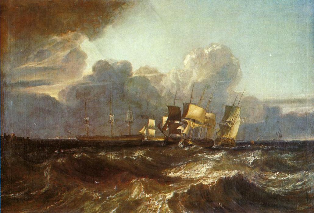 Ships Bearing Up For Anchorage ('the Egremont Sea Piece') — Joseph Mallord William Turner
