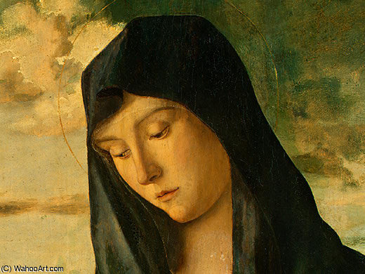 Madonna And Child In A Landscape — Giovanni Bellini