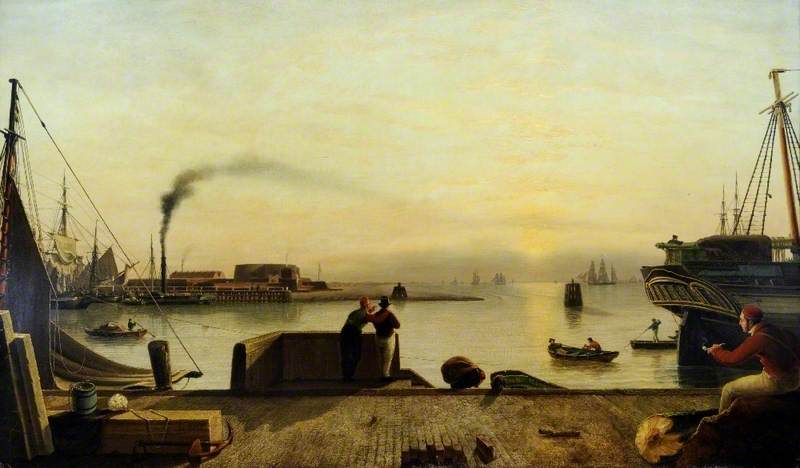 The Citadel And Entrance To The Old Harbour, Hull — John Ward