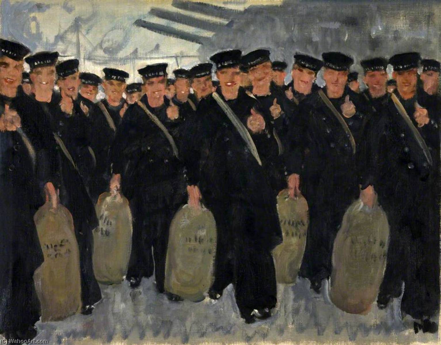 Sailors Embarking For Overseas — トーマス・カントレル・ダグデール