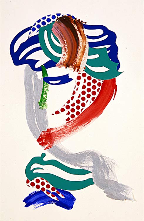 Brushstroke Head - Untitled (1986) — Roy Lichtenstein