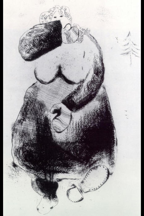 Madame Moineau (the Sparrow Woman) — Marc Chagall