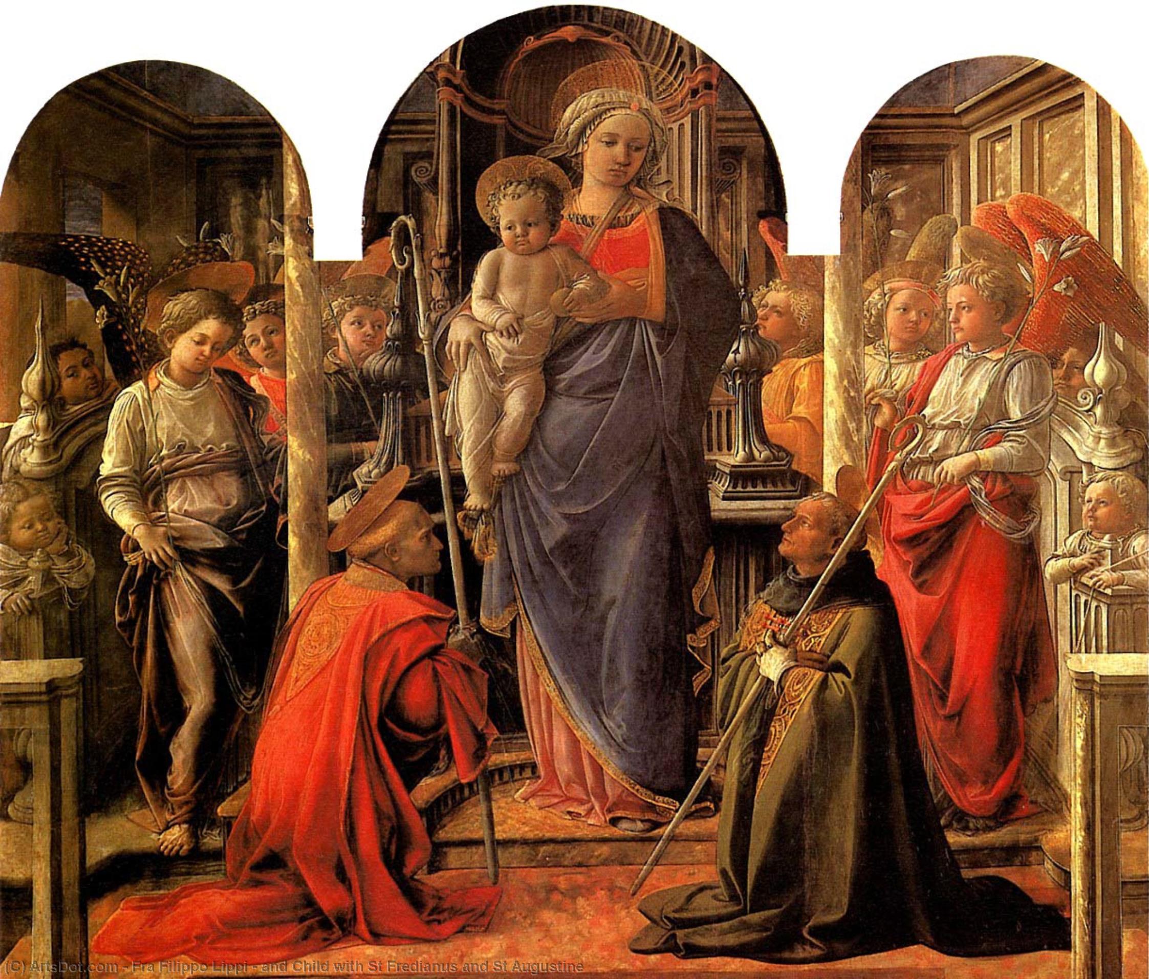 And Child With St Fredianus And St Augustine — Филипо Липи